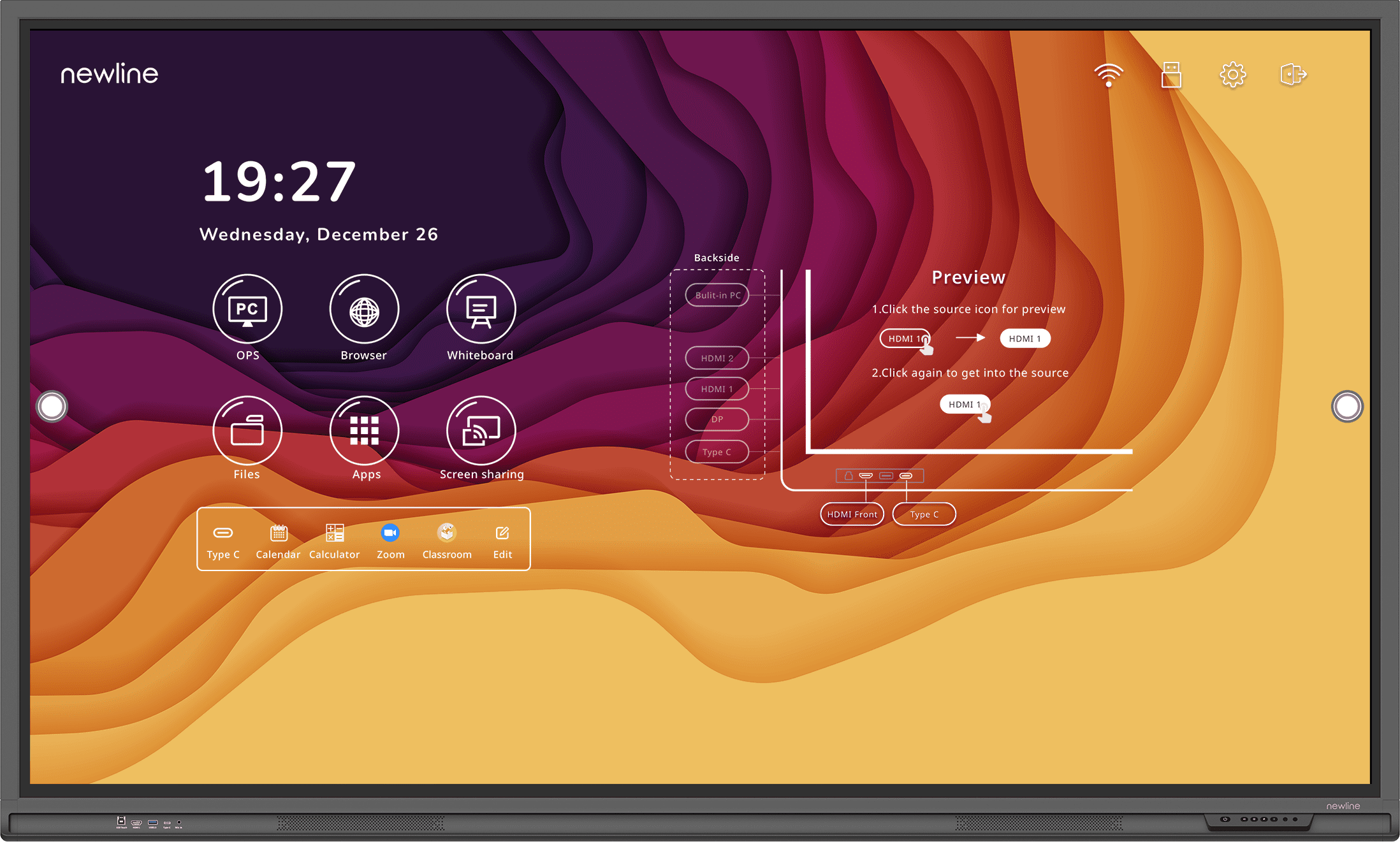 Panell interactiu Lyra 65"
